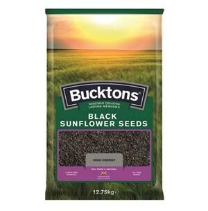 Buckton Black Sunflower Bird Food - 12.75kg